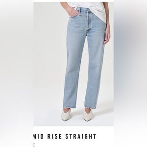 AGOLDE MidRise Straight Jeans, size 26.